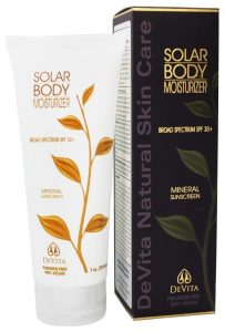 Devita Natural Skin Care Solar Body Moisturizer (SPF 30+)