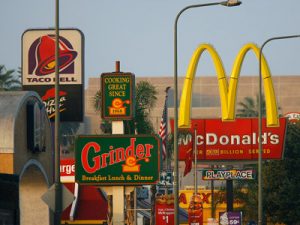 fast food restaurants