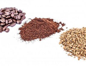 whole, ground and instant coffee beans