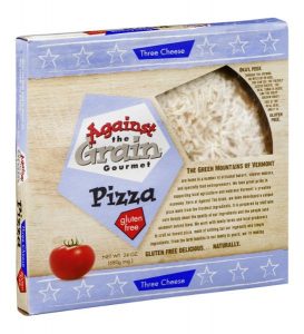 Against the Grain Gourmet gluten-free frozen pizza (three cheese)