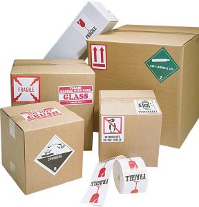 packages of varying sizes