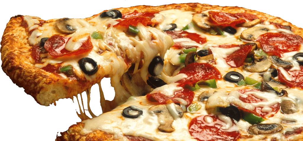Supreme Pizza. Natural and organic pizzas are great frozen food choices to sell online.