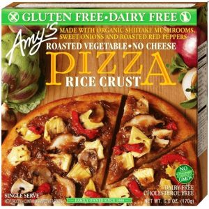 Amy's Single Serve Rice Crust Roasted Vegetable Frozen Pizza ( No Cheese)