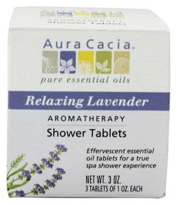 Aura Cacia pack of lavender shower tablets