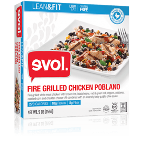 Evol Foods Fire Grilled Chicken Poblano Lean and Fit Meal