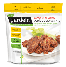 Gardein Frozen BBQ Wings. Completely plant-based: 100%vegan!