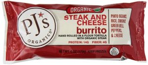 PJ's Organic Steak and Cheese Burrito