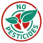 no pesticides stamp