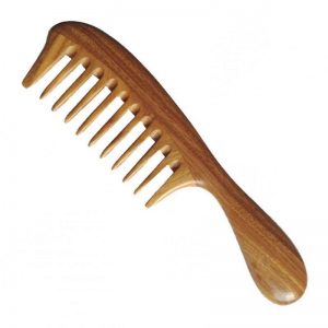 wide tooth wooden comb