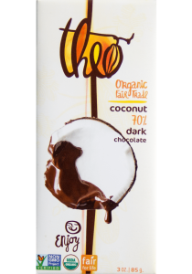 Theo Chocolate Coconut Dark Chocolate Bar