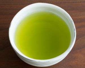 A cup of green tea 