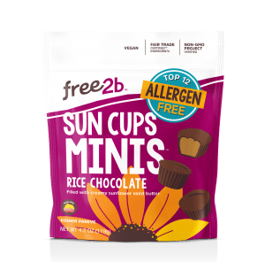 Free2b Sun Cups Sunflower Butter Rice Chocolate Mini Cups 