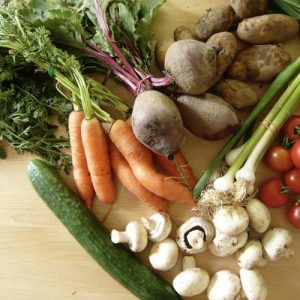 organic fruits and veggies