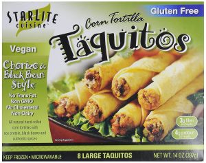 Starlite Cuisine Chorizo Style Vegan Taquitos
