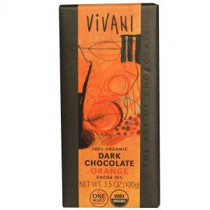 Vivani Organic Premium Dark Chocolate with Orange Flavor