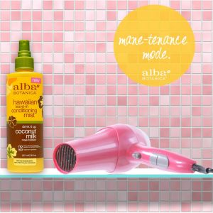 Alba Botanica Hair Conditioning mist with hair dryer