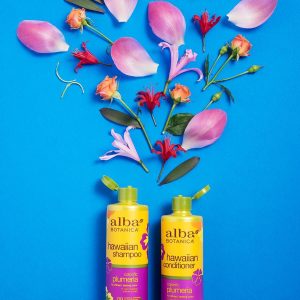 @albabotanica Instagram post colorific plumeria shampoo and conditioner