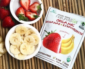 @natierrasuperfoods Instagram post freeze dried bananas and strawberries