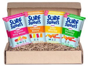 A box of surf sweets. Should you assemble a box for selling candy at a discount to nonprofits? It depends. 