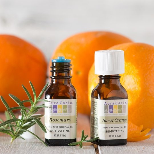 Diffusion with Rosemary and Sweet Orange Essential Oils