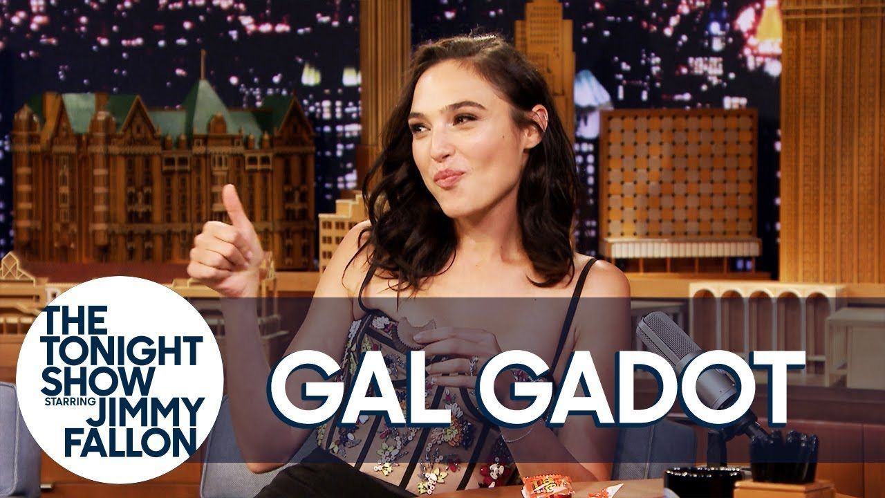 Gal Gadot trying peanut butter cup for the first time on Tonight Show Starring Jimmy Fallon