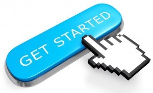 get started button