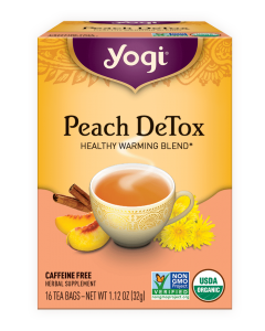 yogi peach detox tea