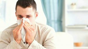 blowing nose during flu season