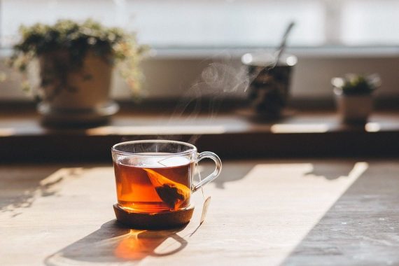 herbal tea clear glass