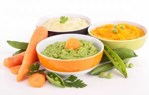 organic baby food using vegetables and herbs