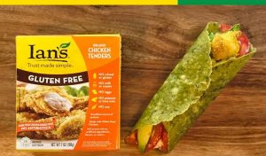 Ian's Gluten Free Tenders and snack wrap made with the tenders