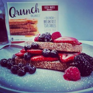 qrunch maple toastables with fruit