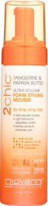 Giovanni Cosmetics foam styling mousse