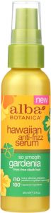 Alba Botanica Hawaiian anti-frizz serum so smooth gardenia
