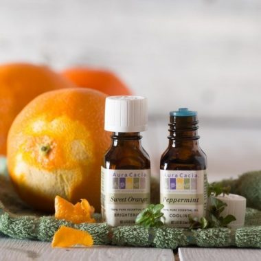 Peppermint and Sweet Orange Essential Oil Diffusion