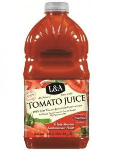 L&A tomato juice.