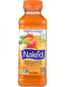 Naked mango fruit juice smoothie