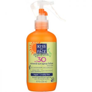 KISS MY FACE Organic Mineral Spf30 Spray Lotion Sunscreen