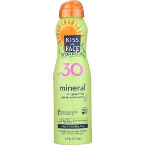 KISS MY FACE Organic Mineral Spf30 Spray Sunscreen