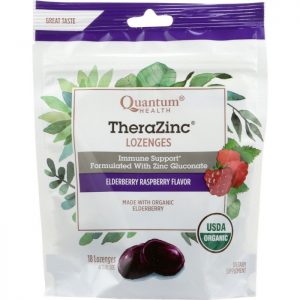 QUANTUM Lozenges TheraZinc Elderberry Organic