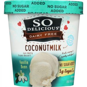 SO DELICIOUS Frozen Dessert No Sugar Added Vanilla Bean