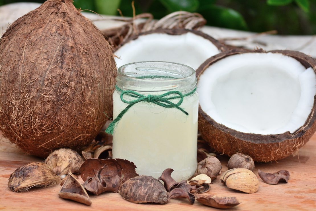Coconut body oil is made up of healthy fatty acids