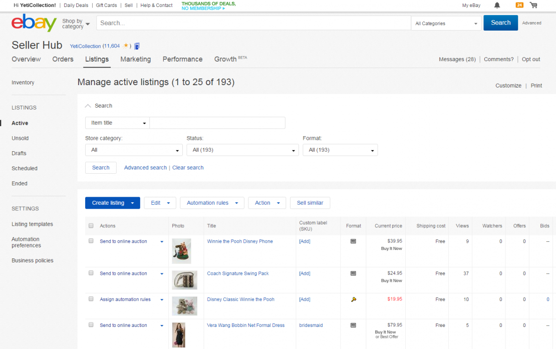 Create comprehensive and detailed descriptions in your product listings. 