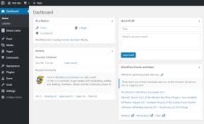 wordpress dashboard