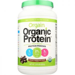 ORGAIN Organic Protein Plant Based Powder Creamy Chocolate Fudge