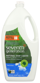 SEVENTH GENERATION: Natural Dish Liquid Free & Clear, 50 oz