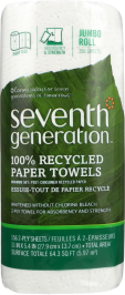 SEVENTH GENERATION: Paper Towel White 1 Roll, 1 ea