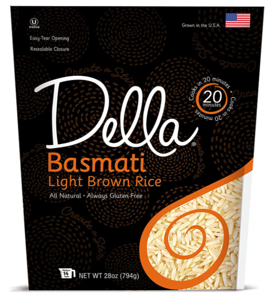 Wholesale rice for resale. Della basmati light brown 