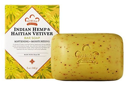 Wholesale hemp beauty products Nubian Heritage hemp vetiver bar soap