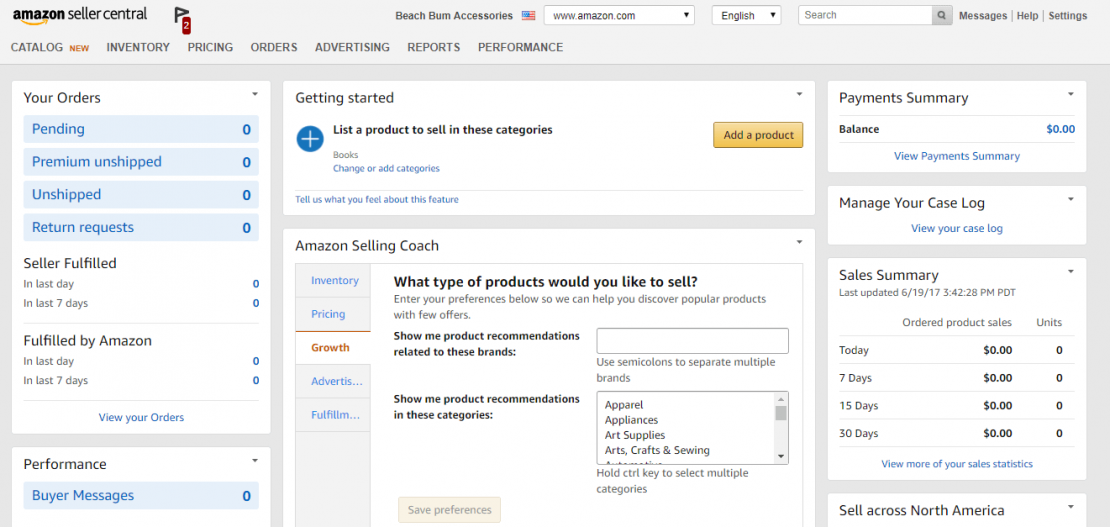Amazon seller central makes it easy to run your Amazon dropshipping store